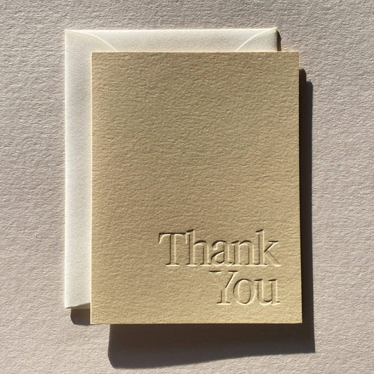 Thank You Card - Butter