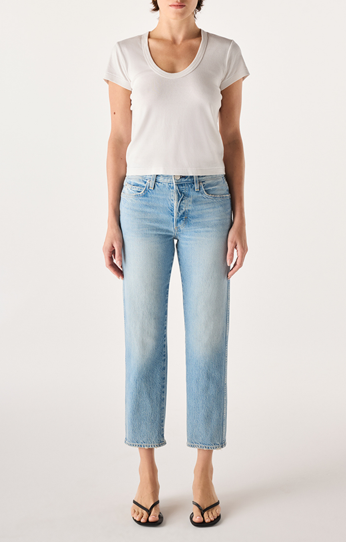 143 Cropped Straight Leg Jean