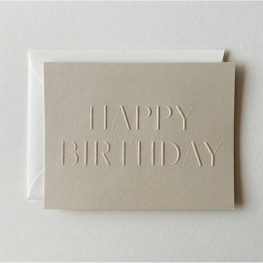 Happy Birthday Card - Sand