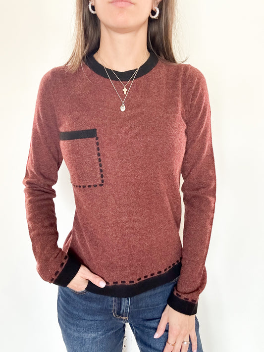 Autumn Pocket Detail Cashmere Sweater