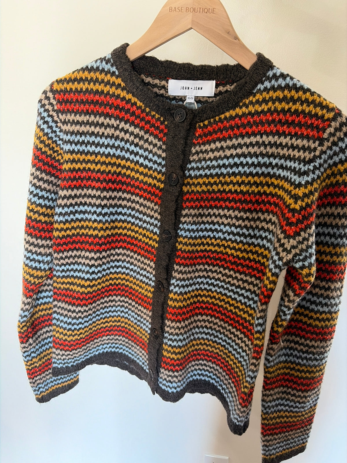 Orange/Blue/Yellow Cardigan