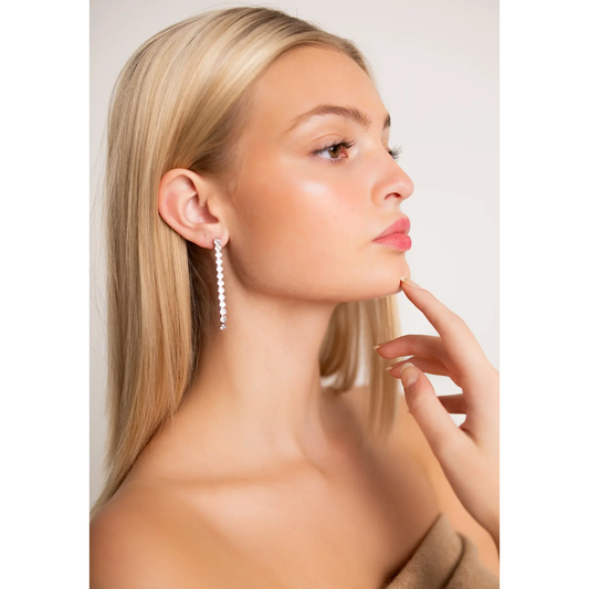 Anna Silver Drop Earrings