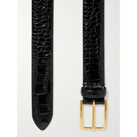 Black Crocodile Belt