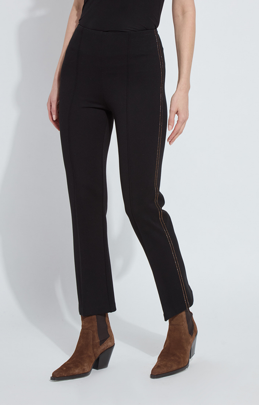 Black Crystal Embellished Pants