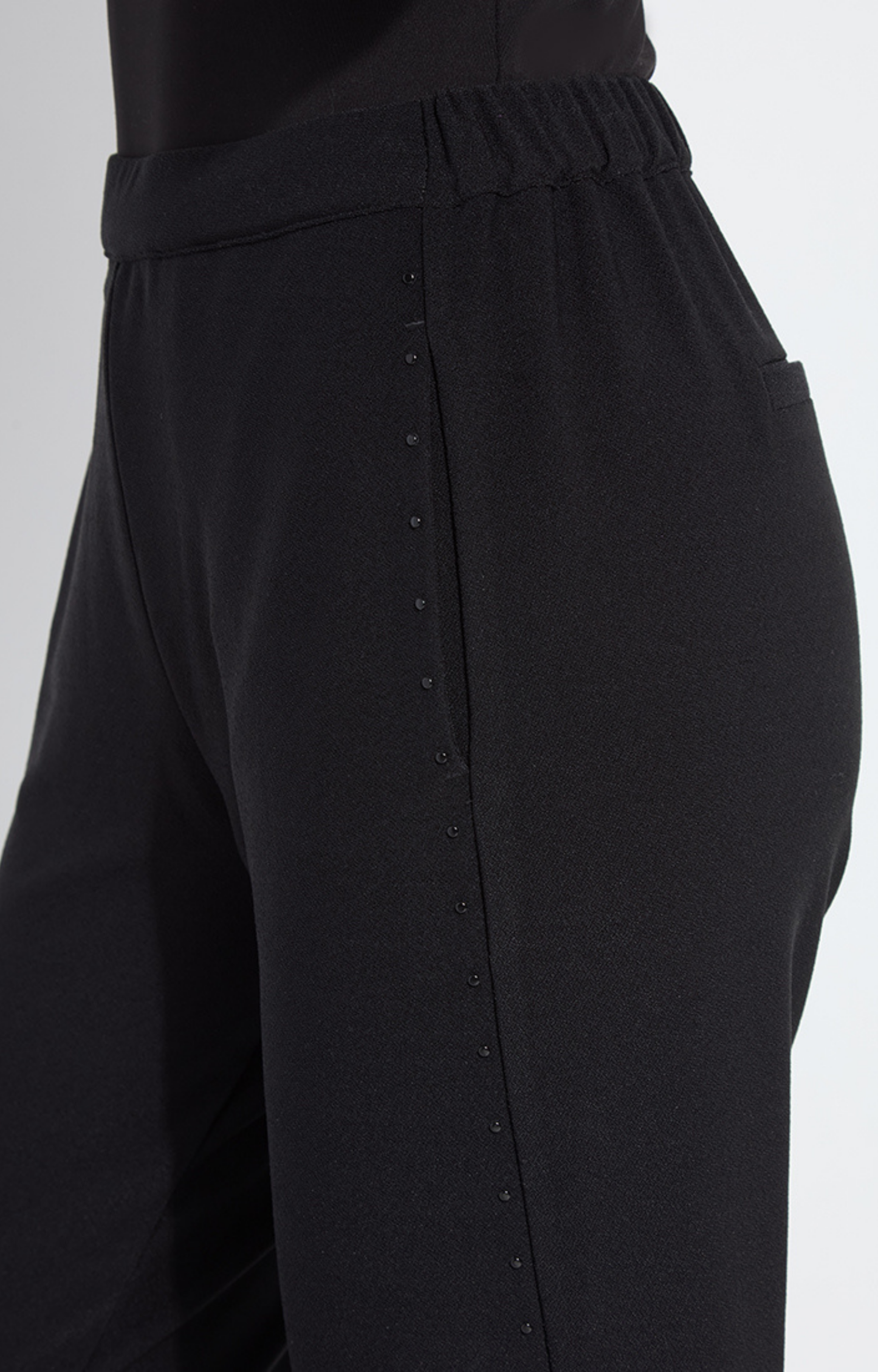 Black Studded Joggers