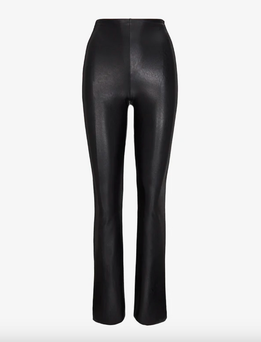 Faux Leather Flare Leggings