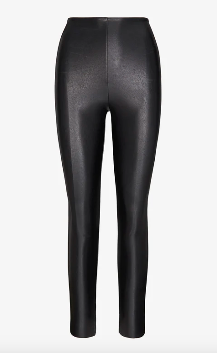 Black Faux Leather Leggings