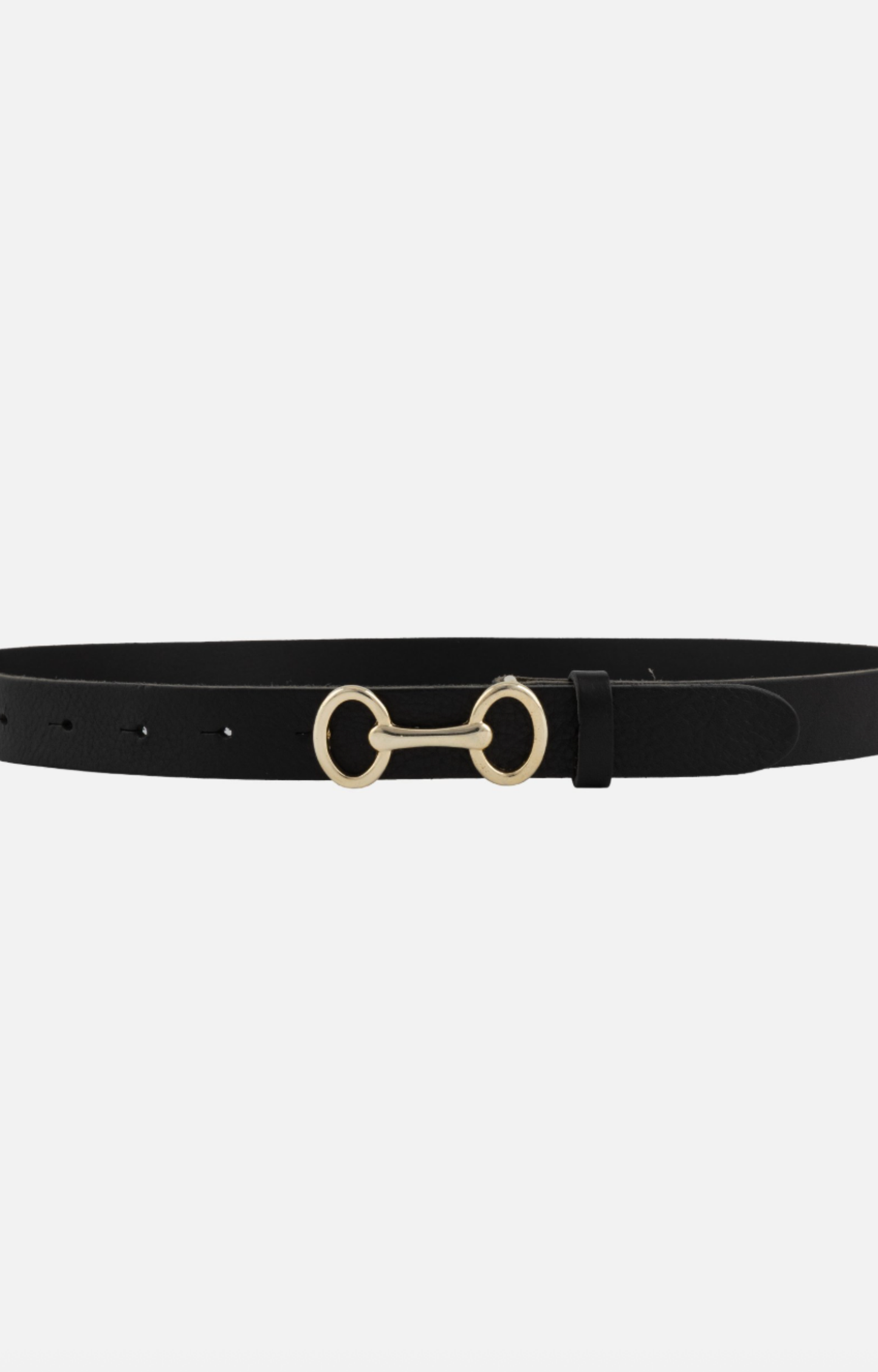 Black Horsebit Belt