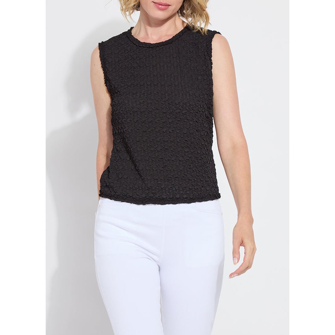 Black Smocked Blouse