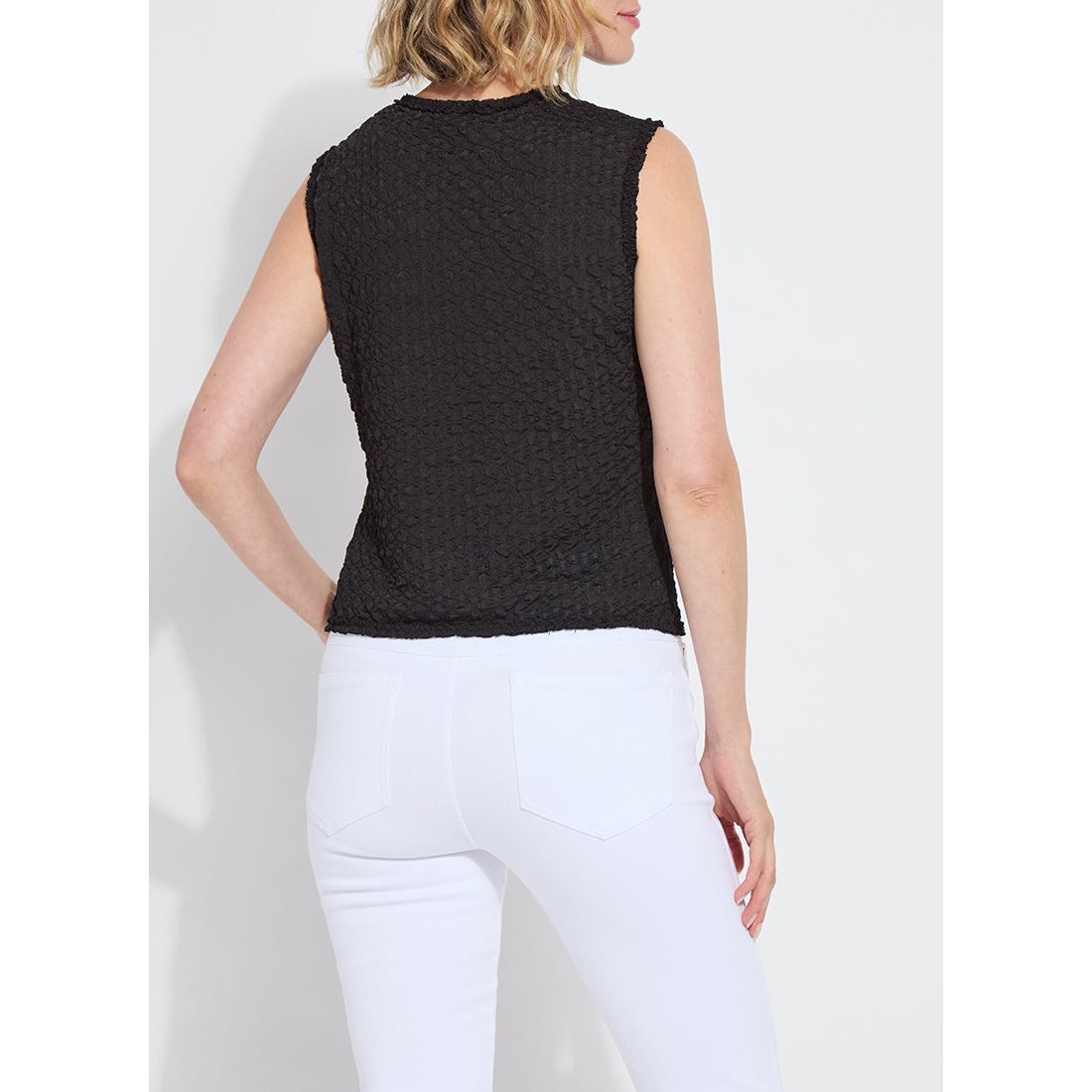 Black Smocked Blouse
