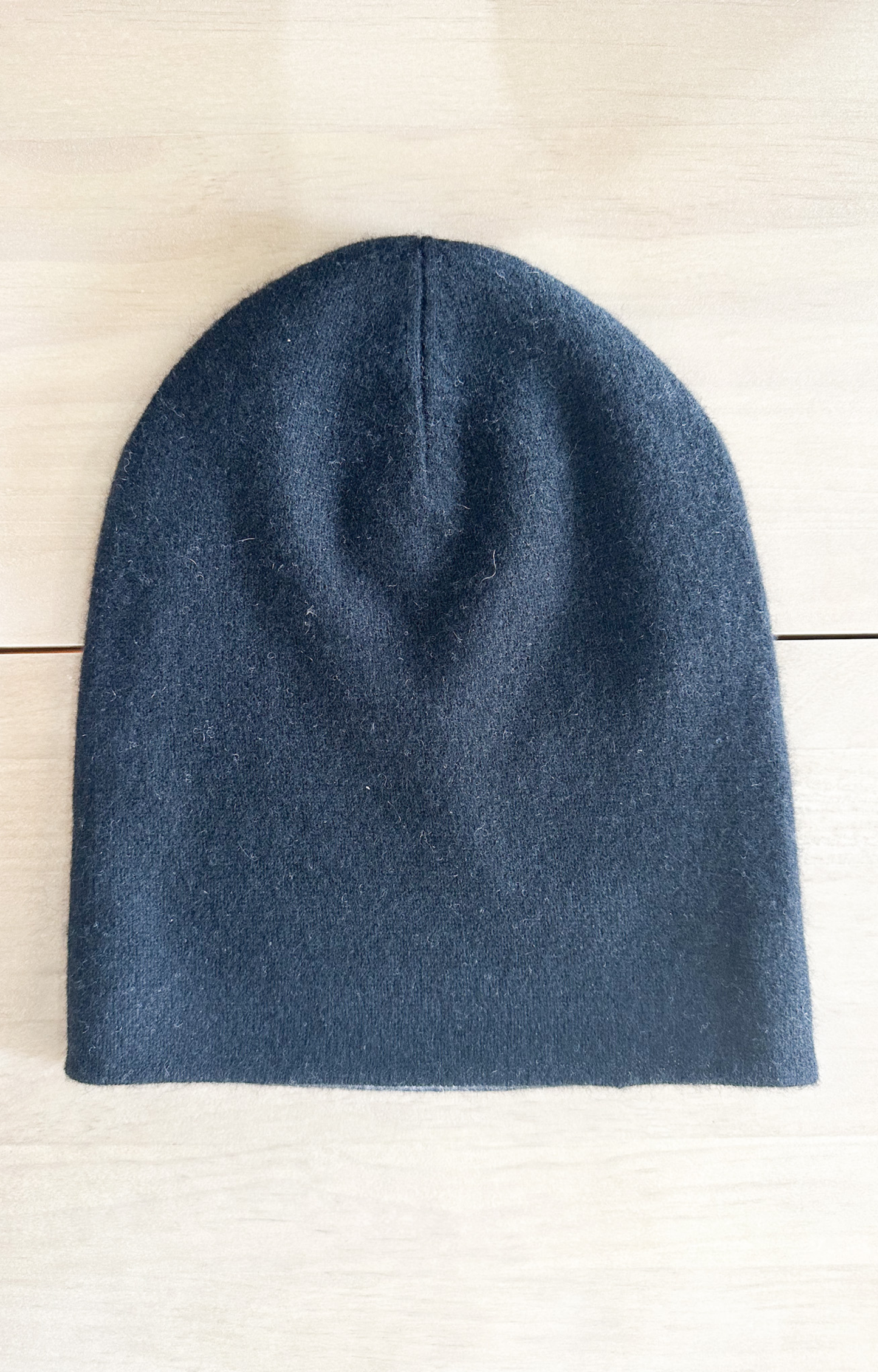 Black/Grey Reversible Cashmere Beanie