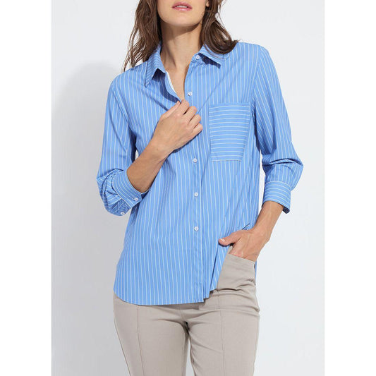 Blue Stripe Button Down Shirt