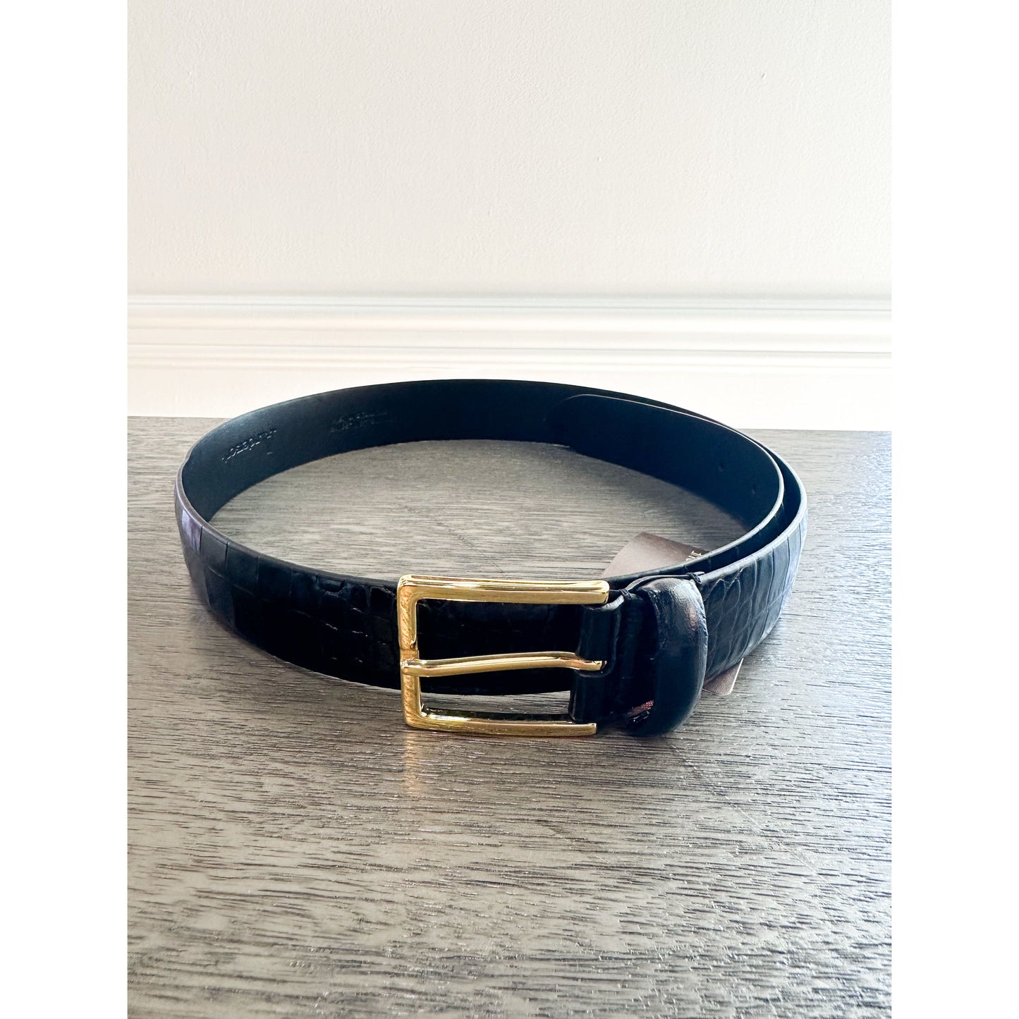 Black Crocodile Belt