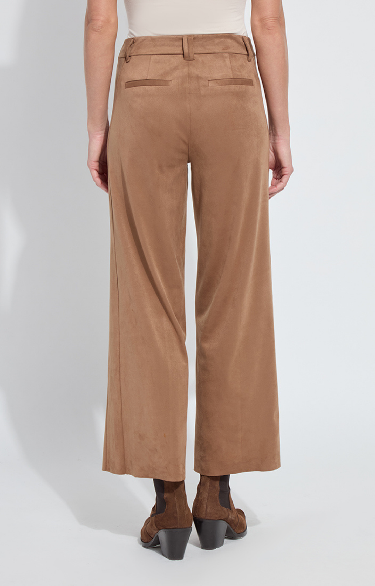 Camel Faux Suede Pant