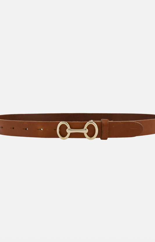 Camel Horsebit Belt