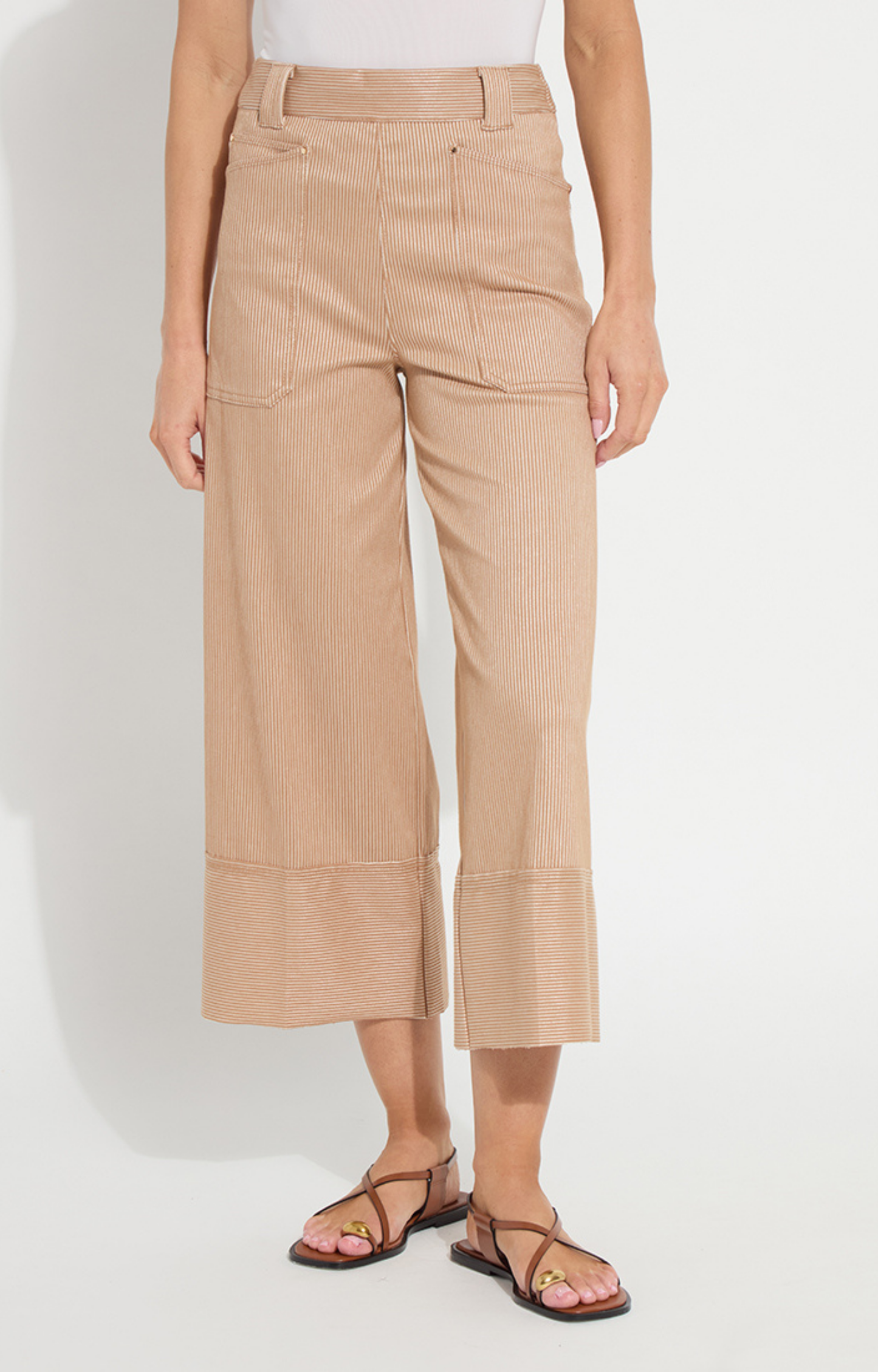 Camel/Champagne Stripe Pants