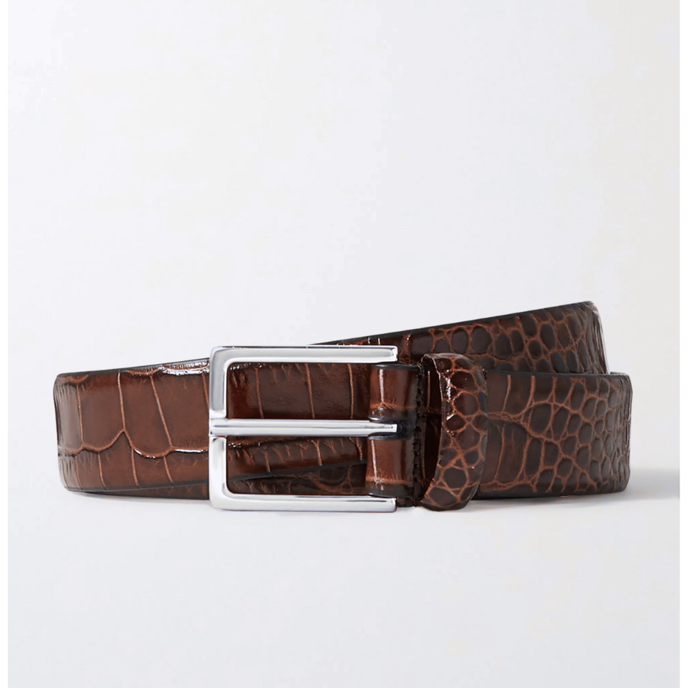 Chocolate Crocodile Belt