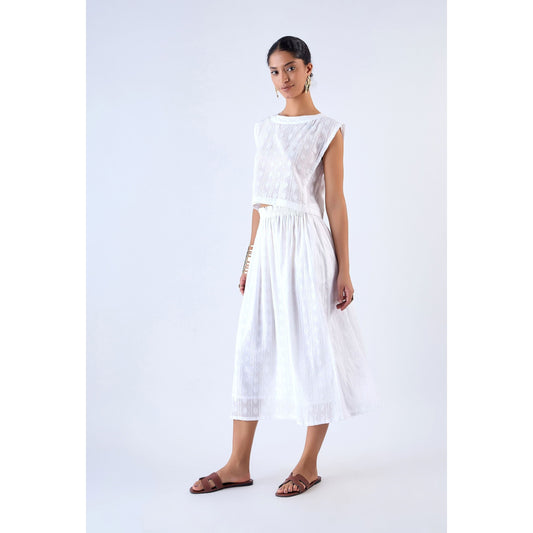 Cotton Weave White Top
