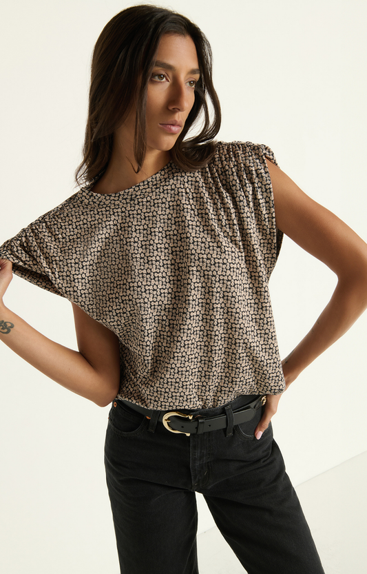 Ditsy Floral Ruched Top