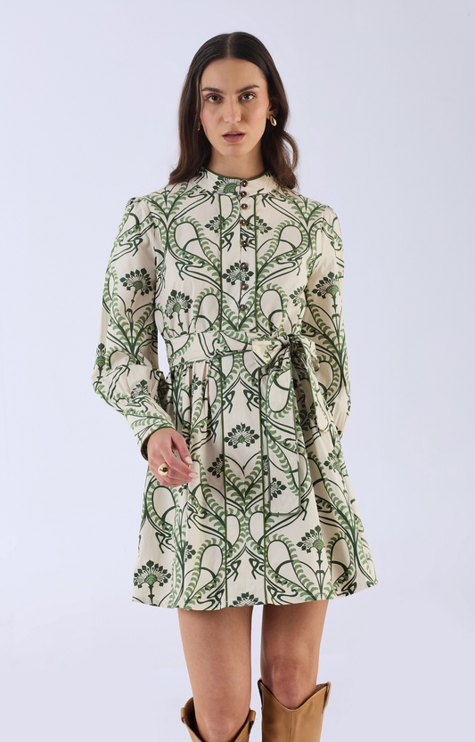 Fern Green Mini Dress