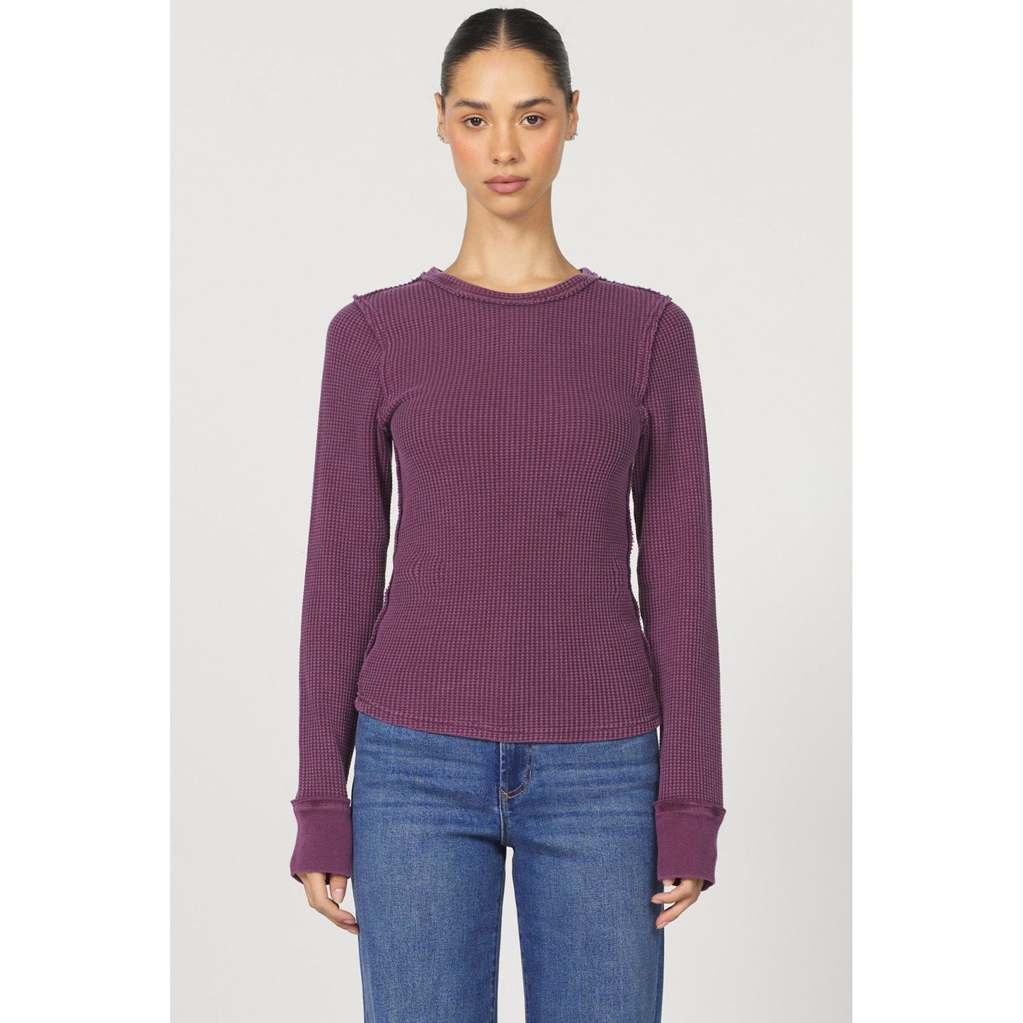 Fig Waffle Long Sleeve Shirt