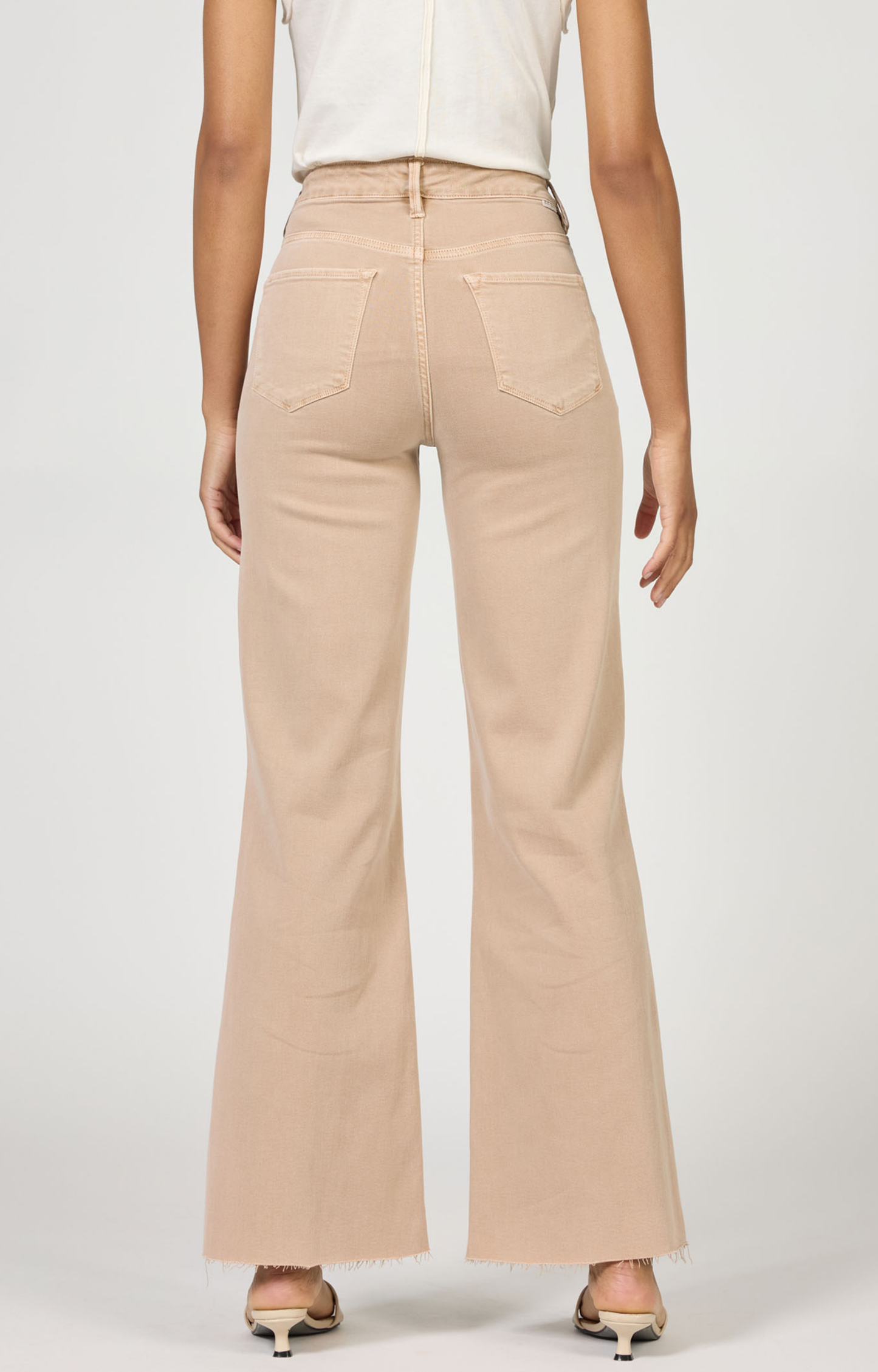 Fiona Biscuit Wide Leg Jeans