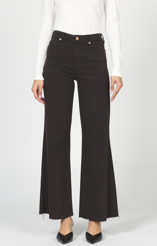 Fiona Dark Brown Wide Leg Jeans