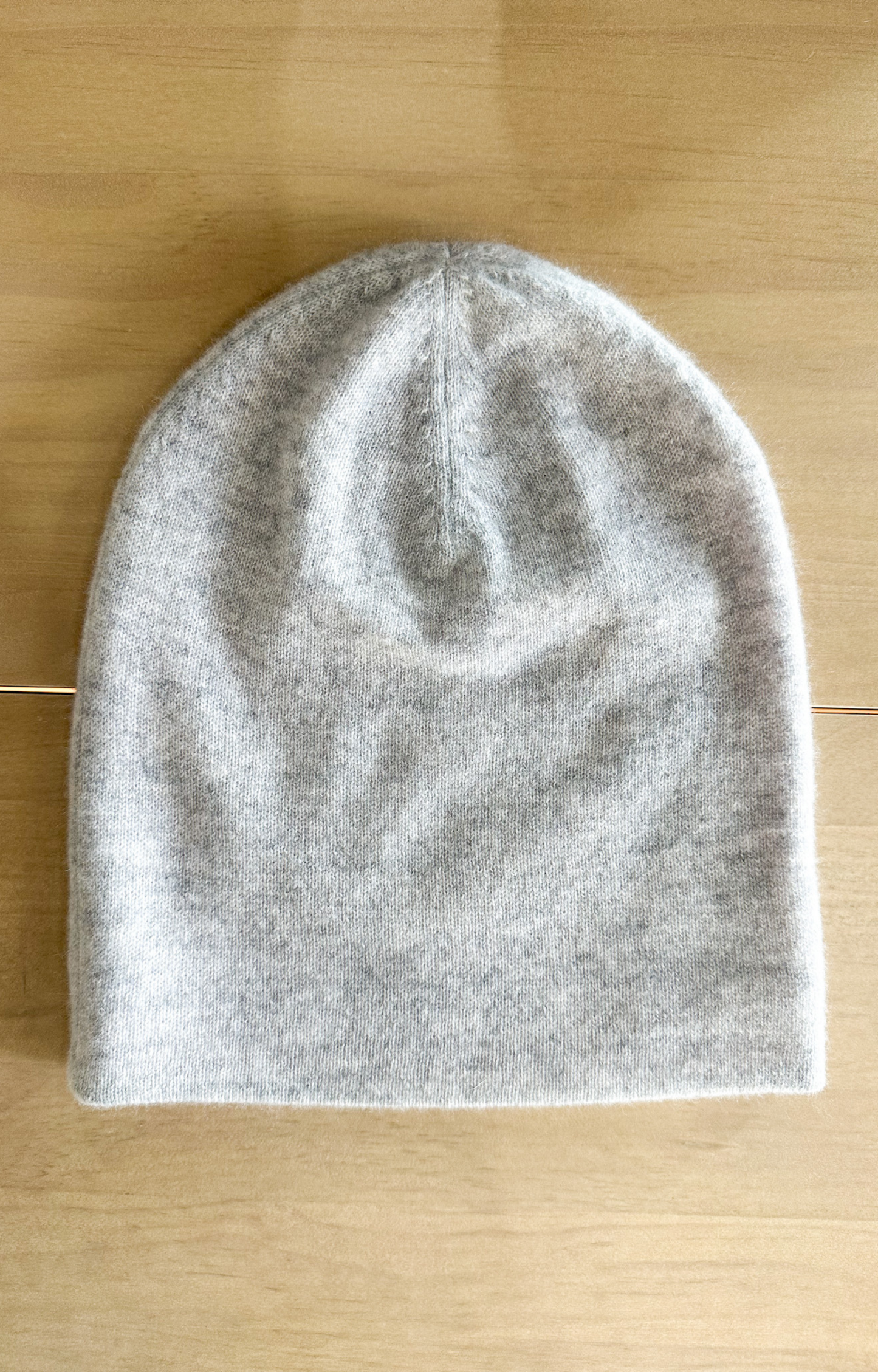 Grey/Pink Reversible Cashmere Beanie