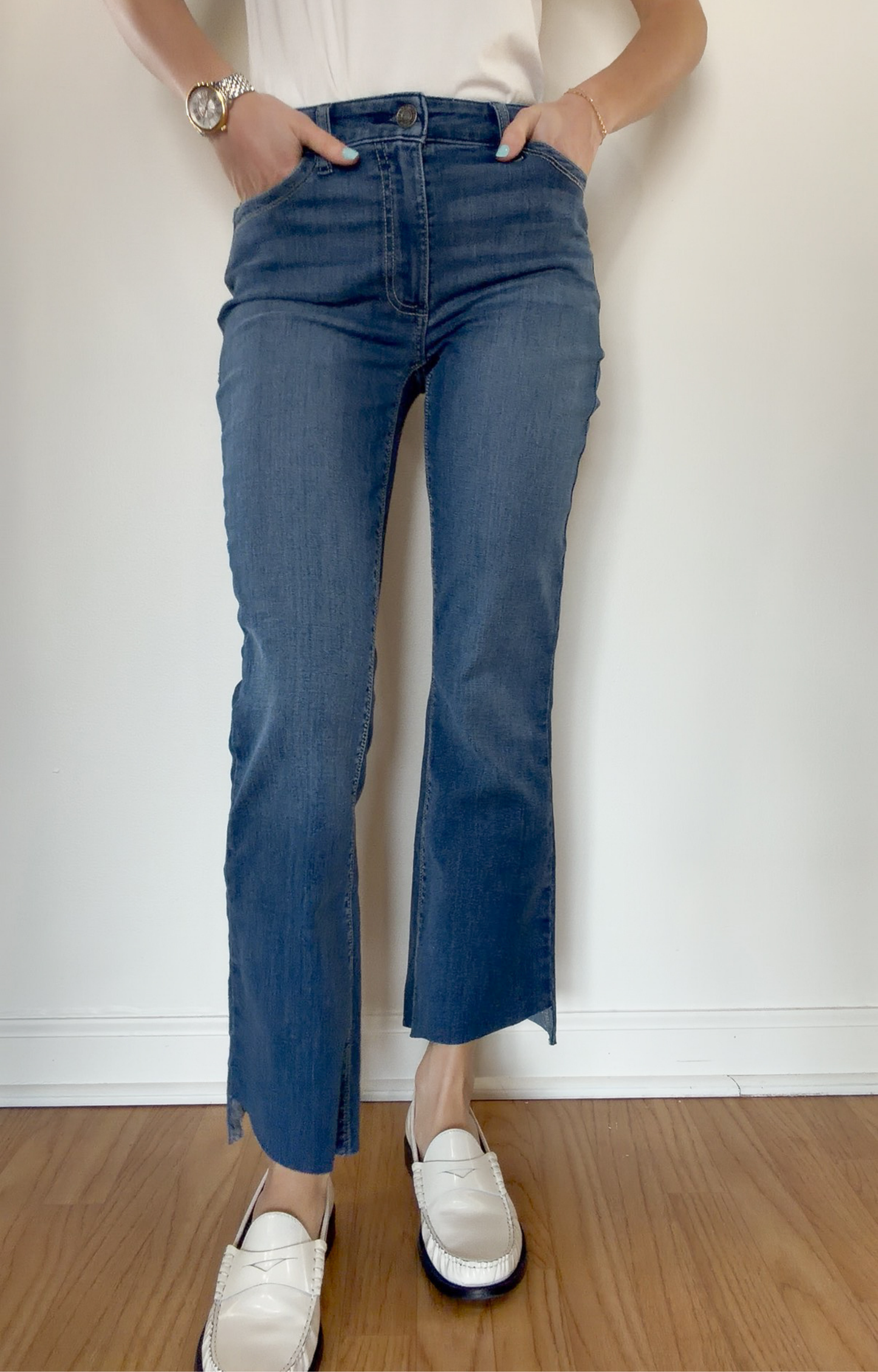 Starlet Medium Wash Cropped Bootcut Jeans