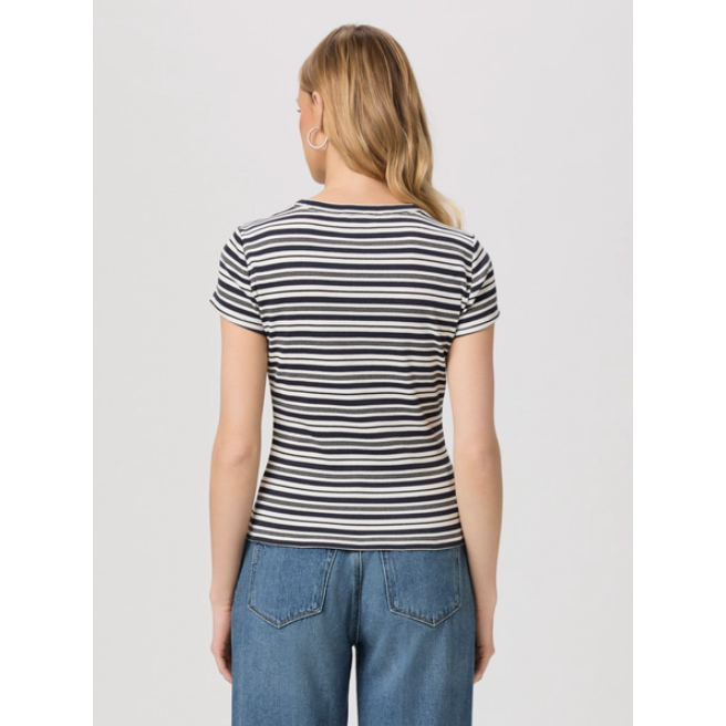 Ink Blue/Ivory Striped Shirt