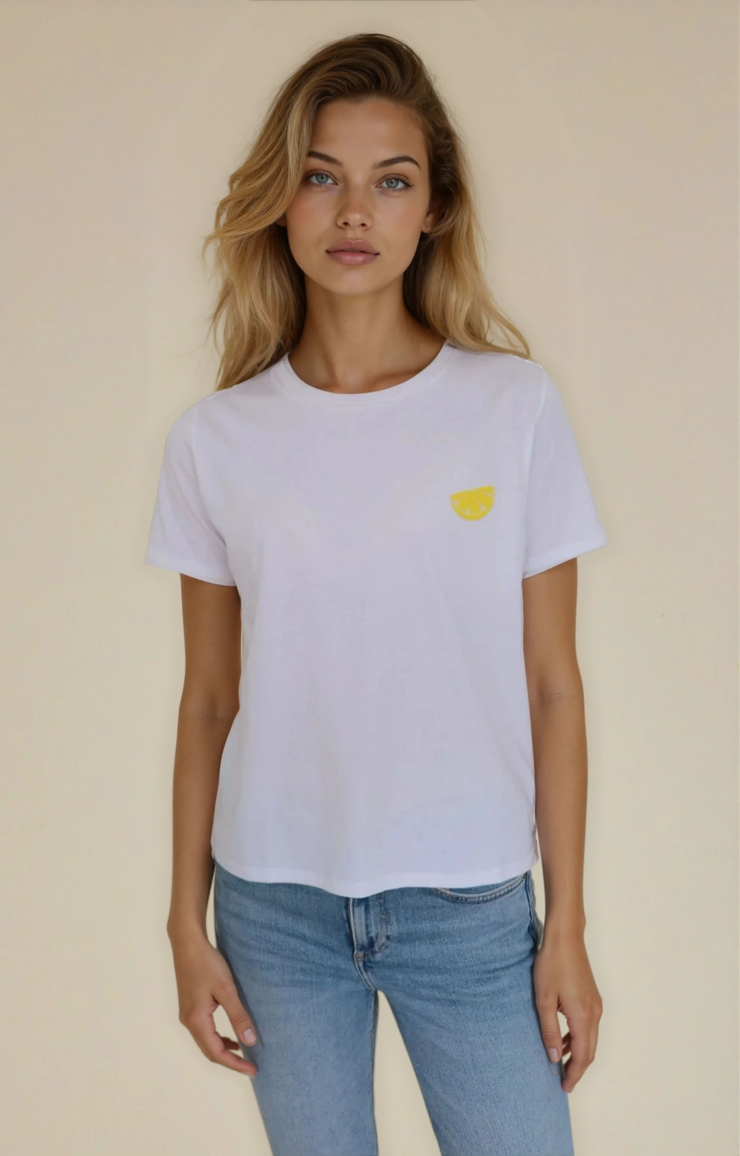 Lemon Beaded T-Shirt