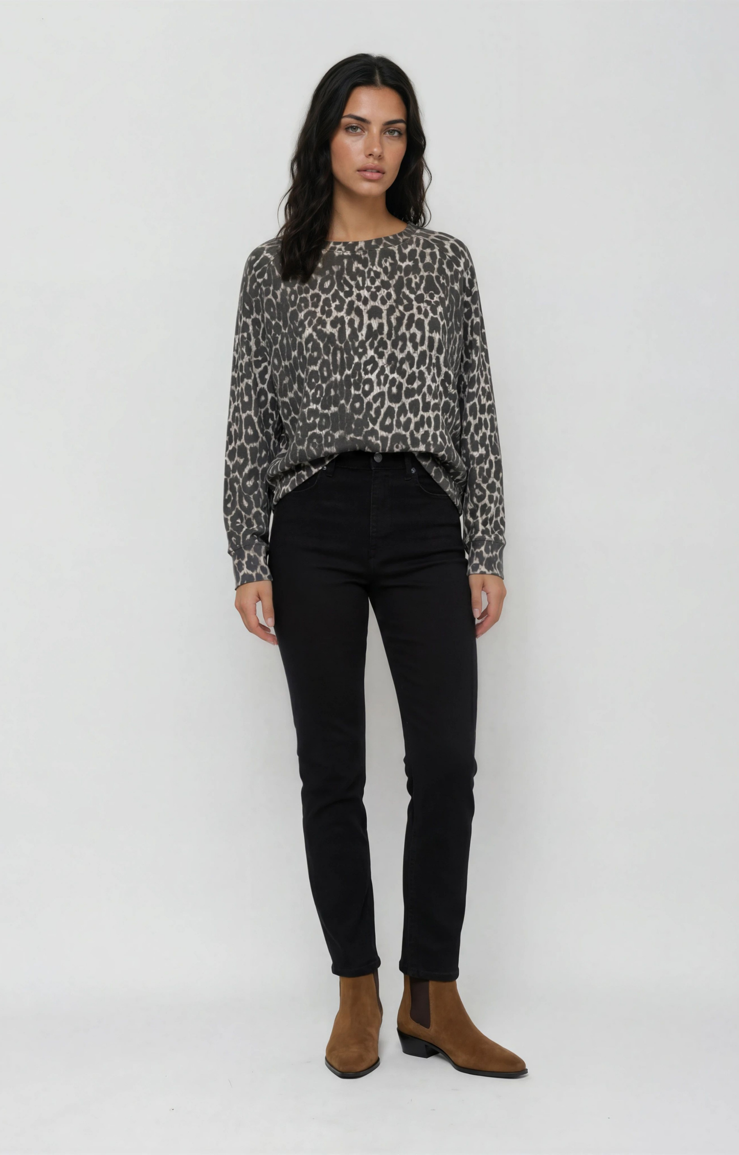 Leopard Crewneck Sweatshirt
