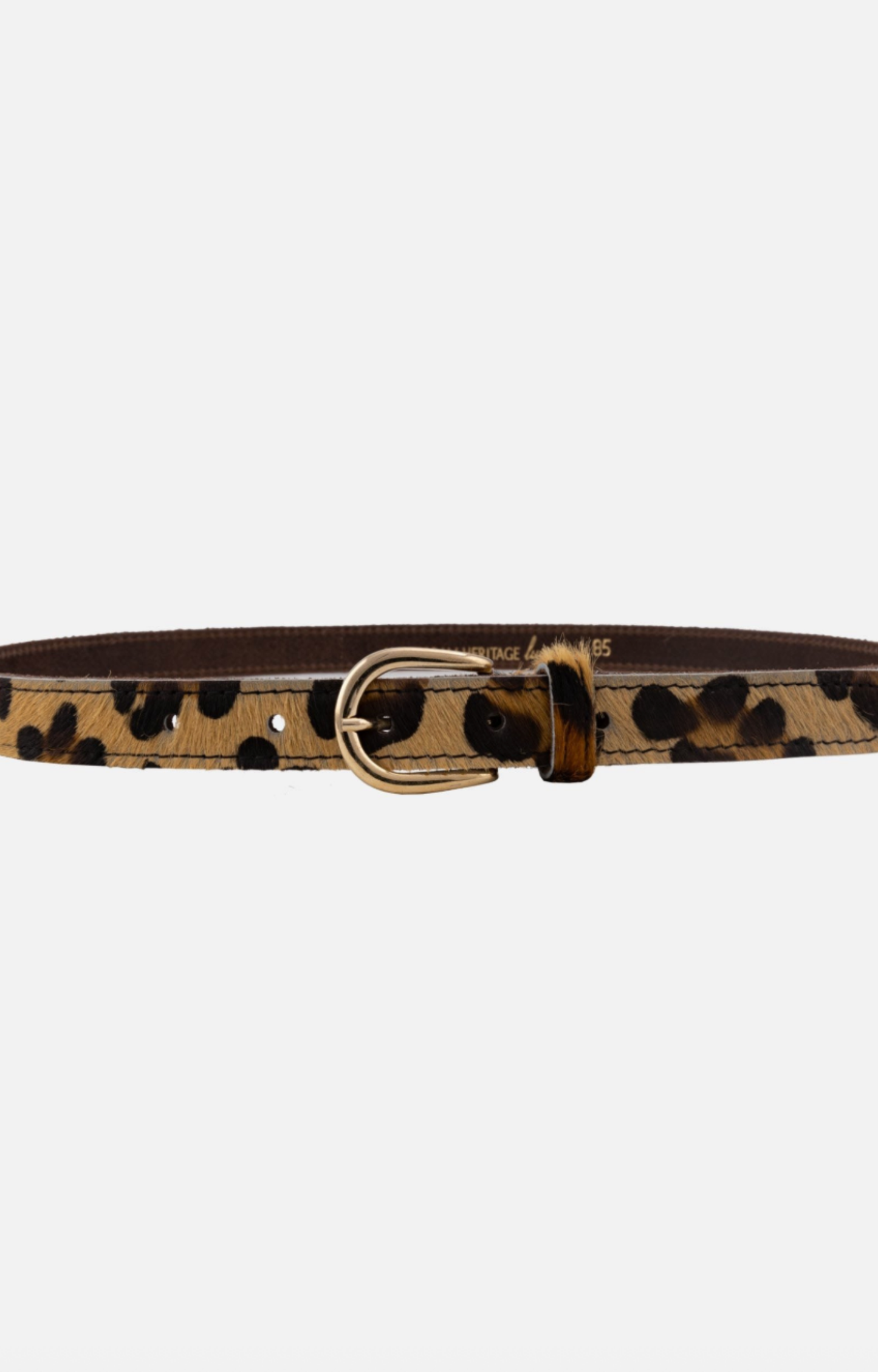 Leopard Skinny Belt