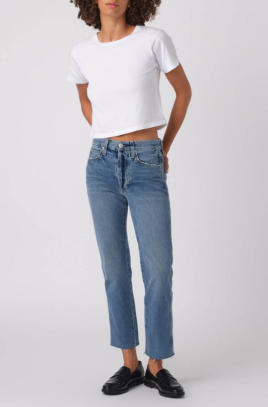 Loved Cropped Raw Hem Jean