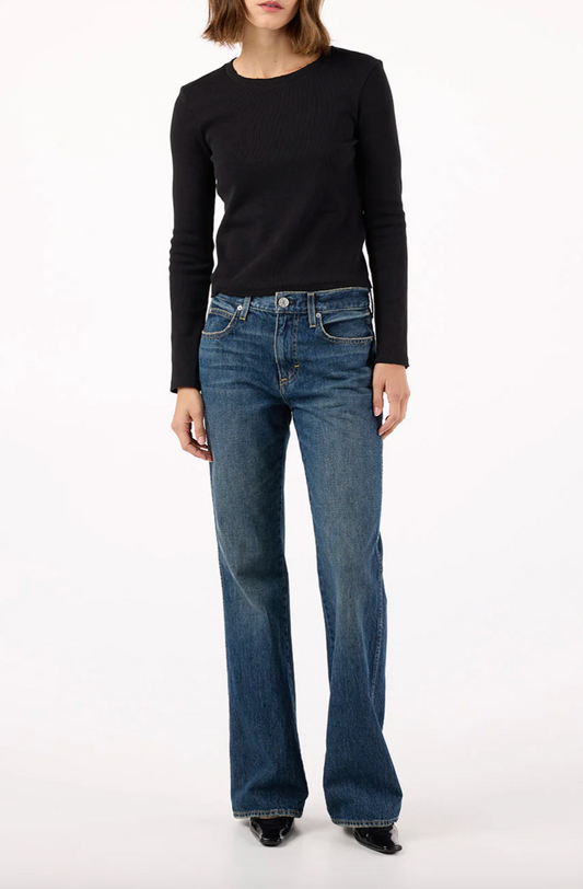 Marcenia Low Rise Boot Cut Jean