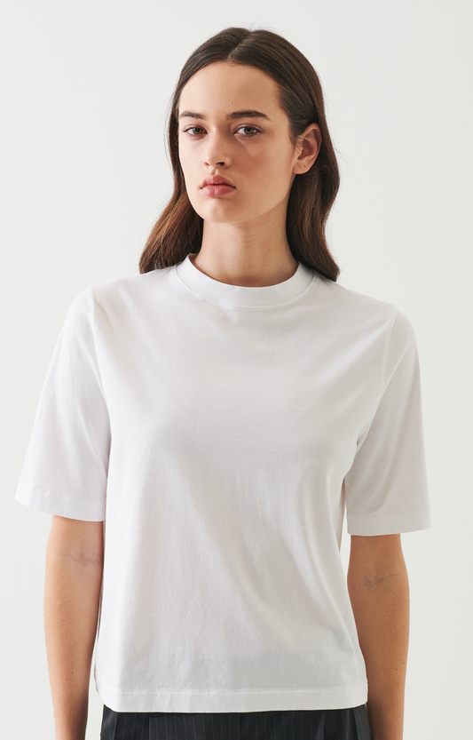 Mercerized Cotton Relaxed T-Shirt