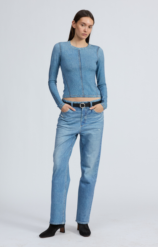 Miramar Shea Straight Leg Terry Jeans