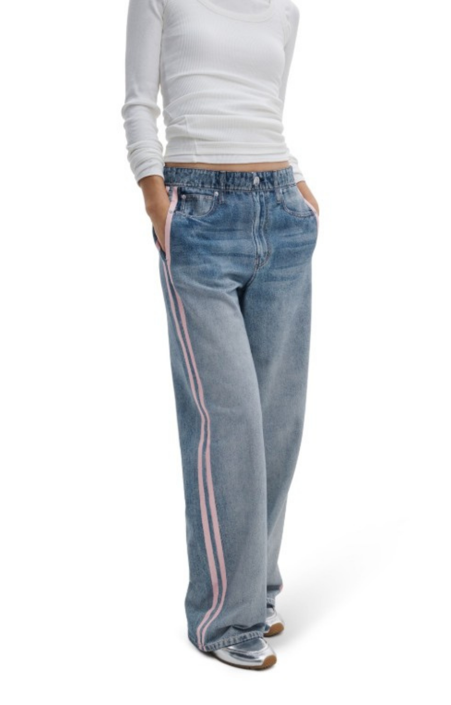 Miramar Terry Pink Striped Pant