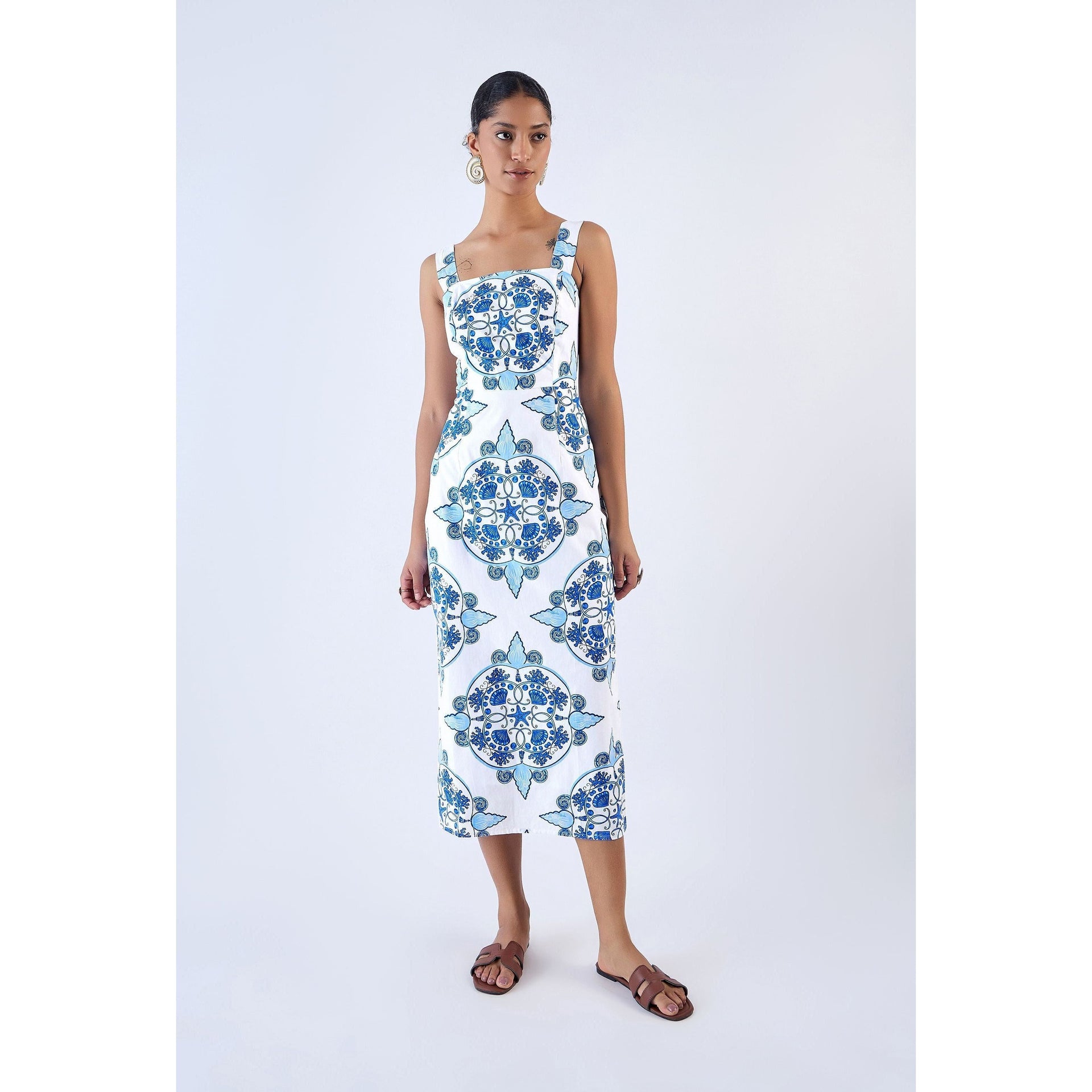 aqua midi dresses Nautilus Dress XS weave fabric Size:4XL (Bust 120 cm) auto:not-on-sale The Fashion Retailer The
