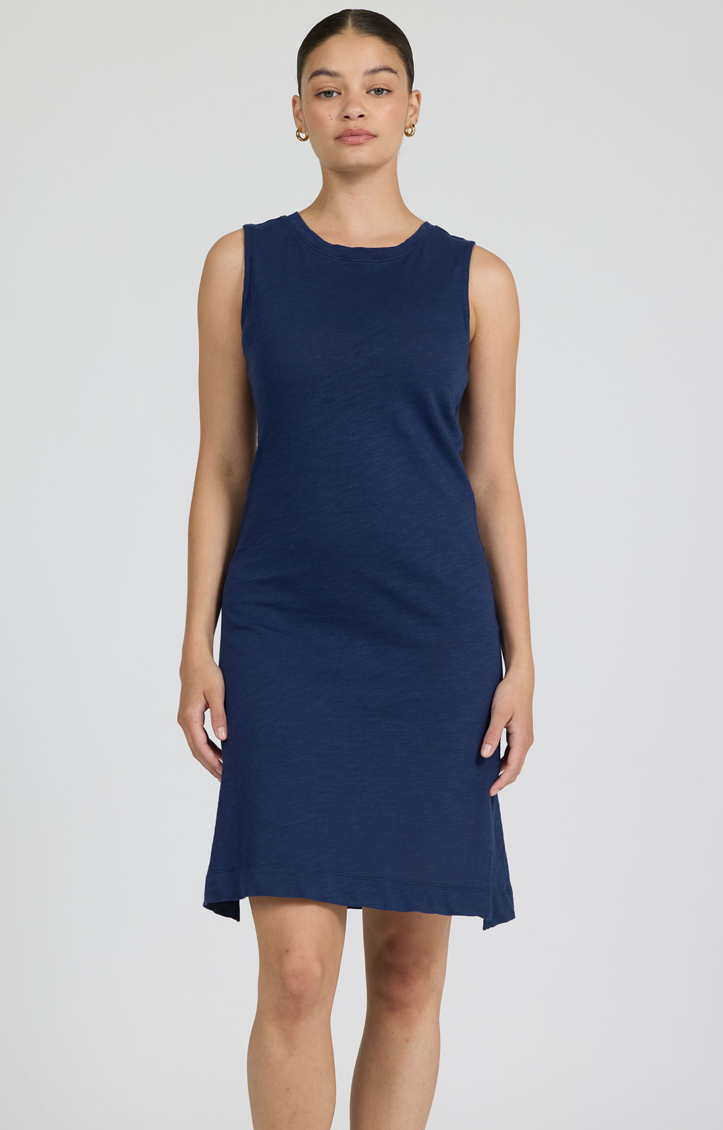 Navy Sleeveless Mini Dress