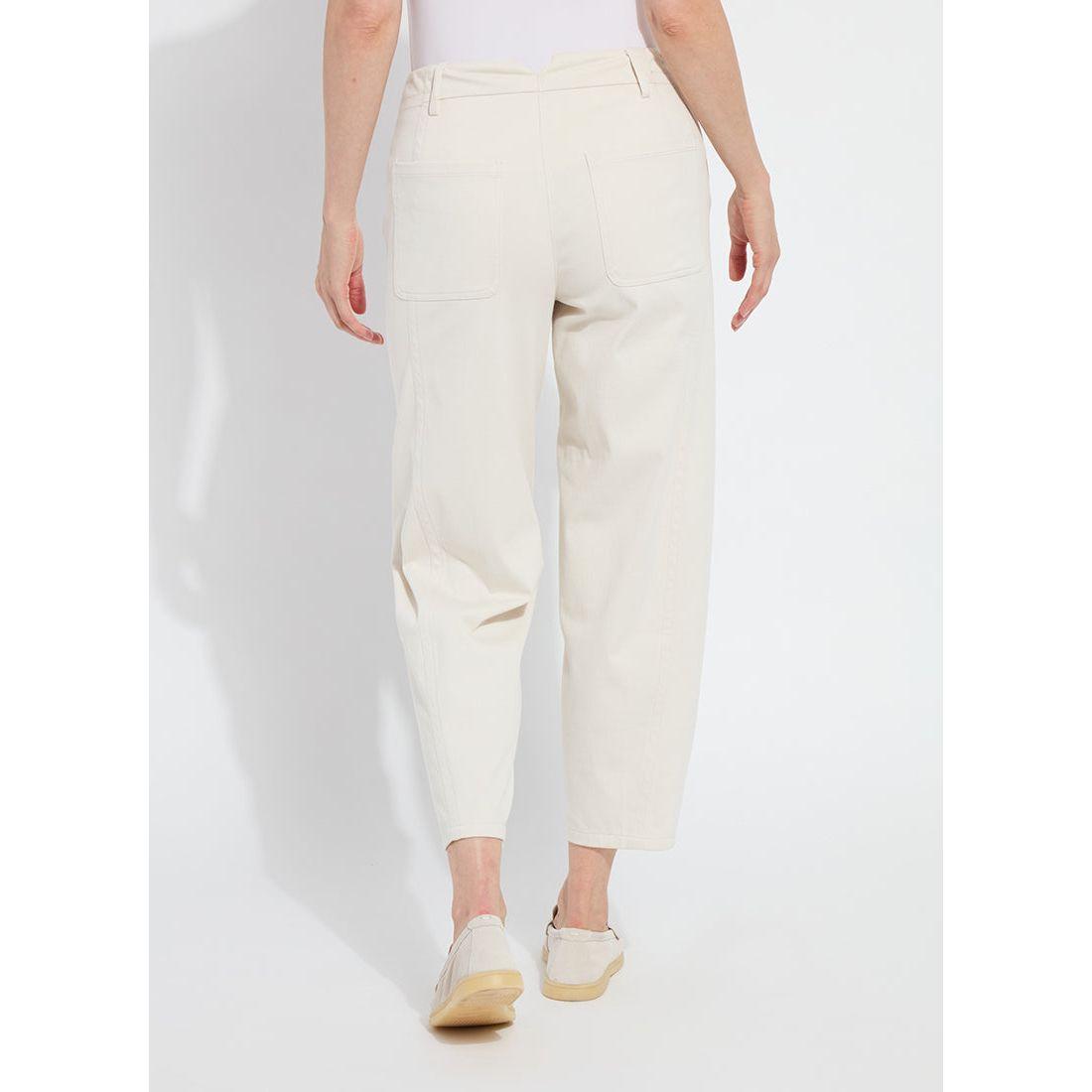 Oat Cropped Barrel Trouser