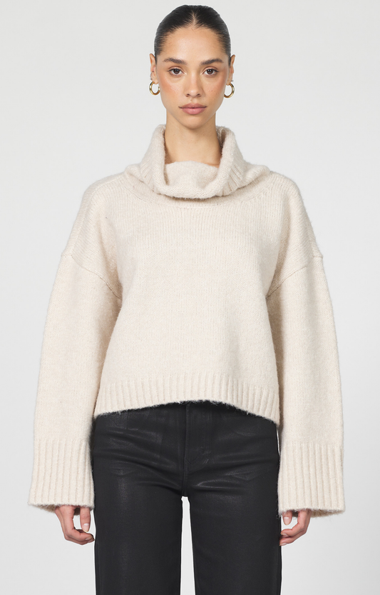 Oatmeal Turtleneck Sweater