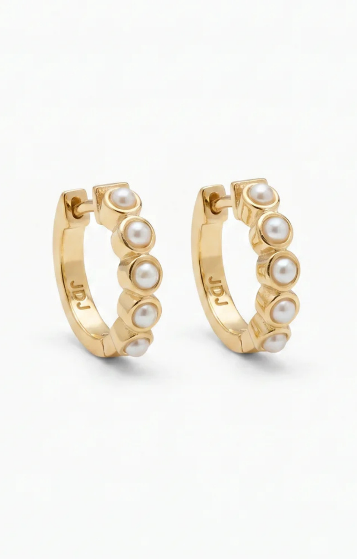 Pearl Huggie Earrings