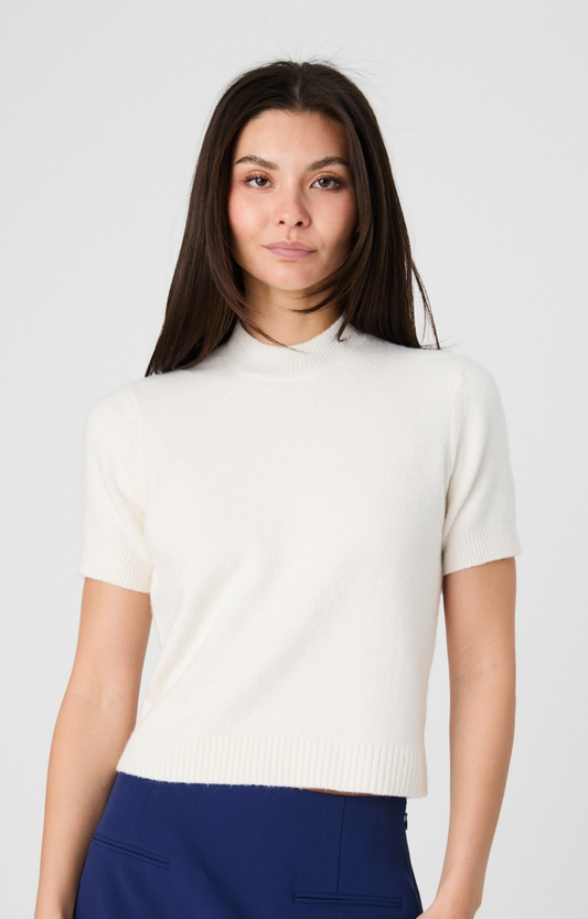Porcelain Mock Neck Sweater