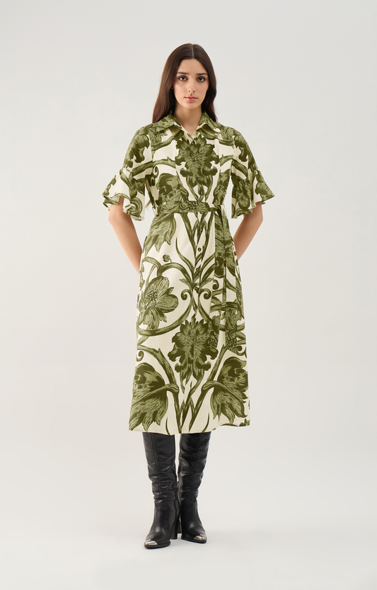 Rosemore Olive Midi Dress
