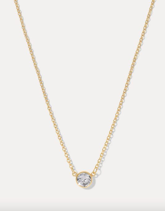 Stephanie Bezel CZ Necklace