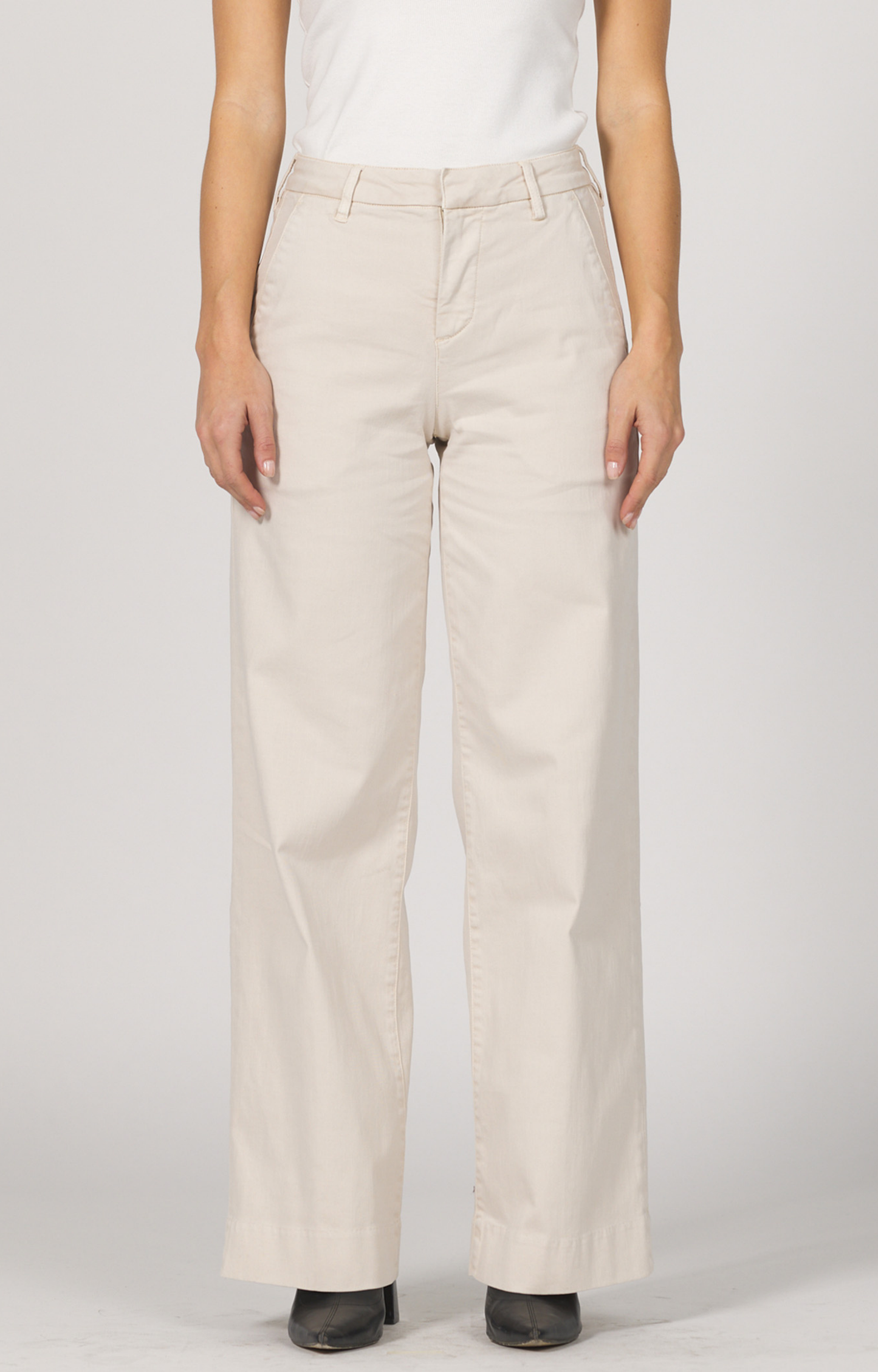 Stone Wide Leg Trouser