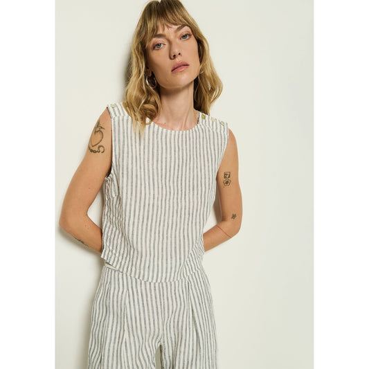 Striped Linen Top