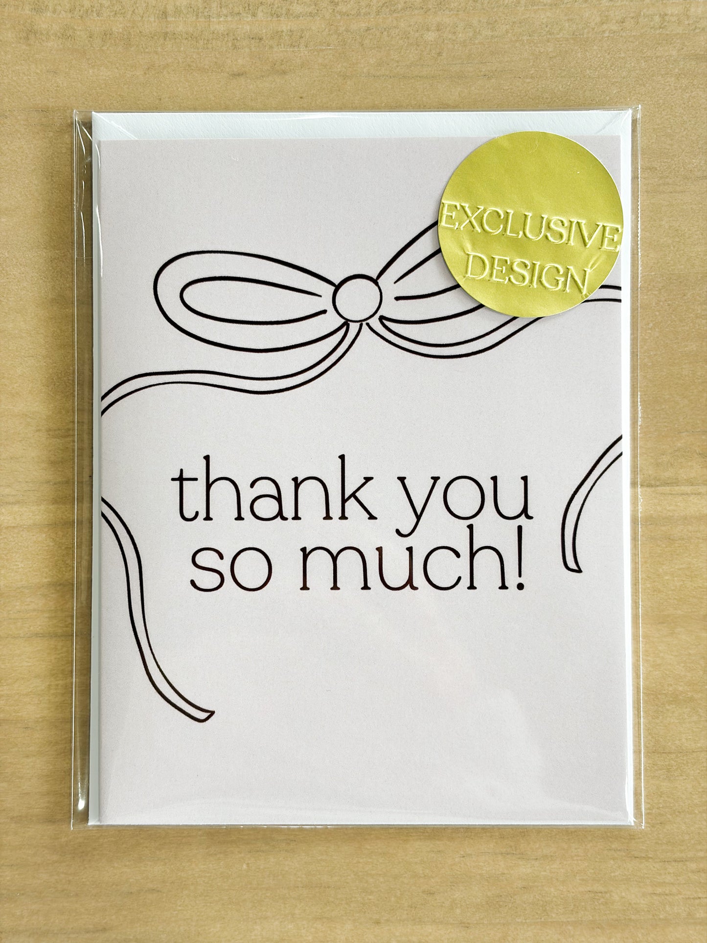 Thank You Bow Card