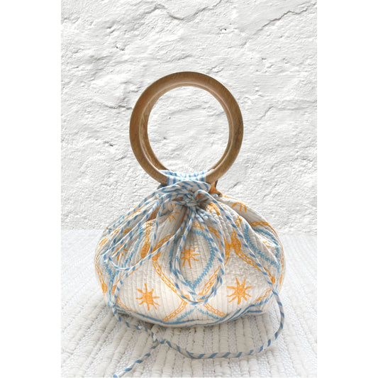 Treasures Aqua Bucket Bag